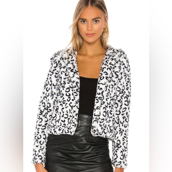 SUPERDOWN NATALIA FAUX FUR HOODIE - Picture 1 of 7